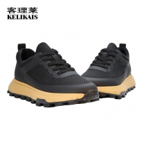 客理莱2025夏季新款男鞋网面透气轻便运动鞋舒适百搭飞织跑步鞋